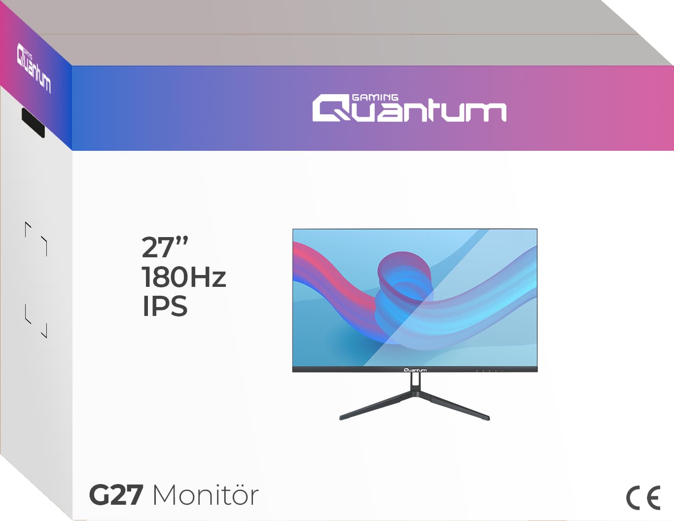 Quantum Gaming Quantum Stardust G27 2K QHD IPS 180Hz HDMI+DP Siyah 27" Flat Gaming Monitör QNMNT10F080921 7