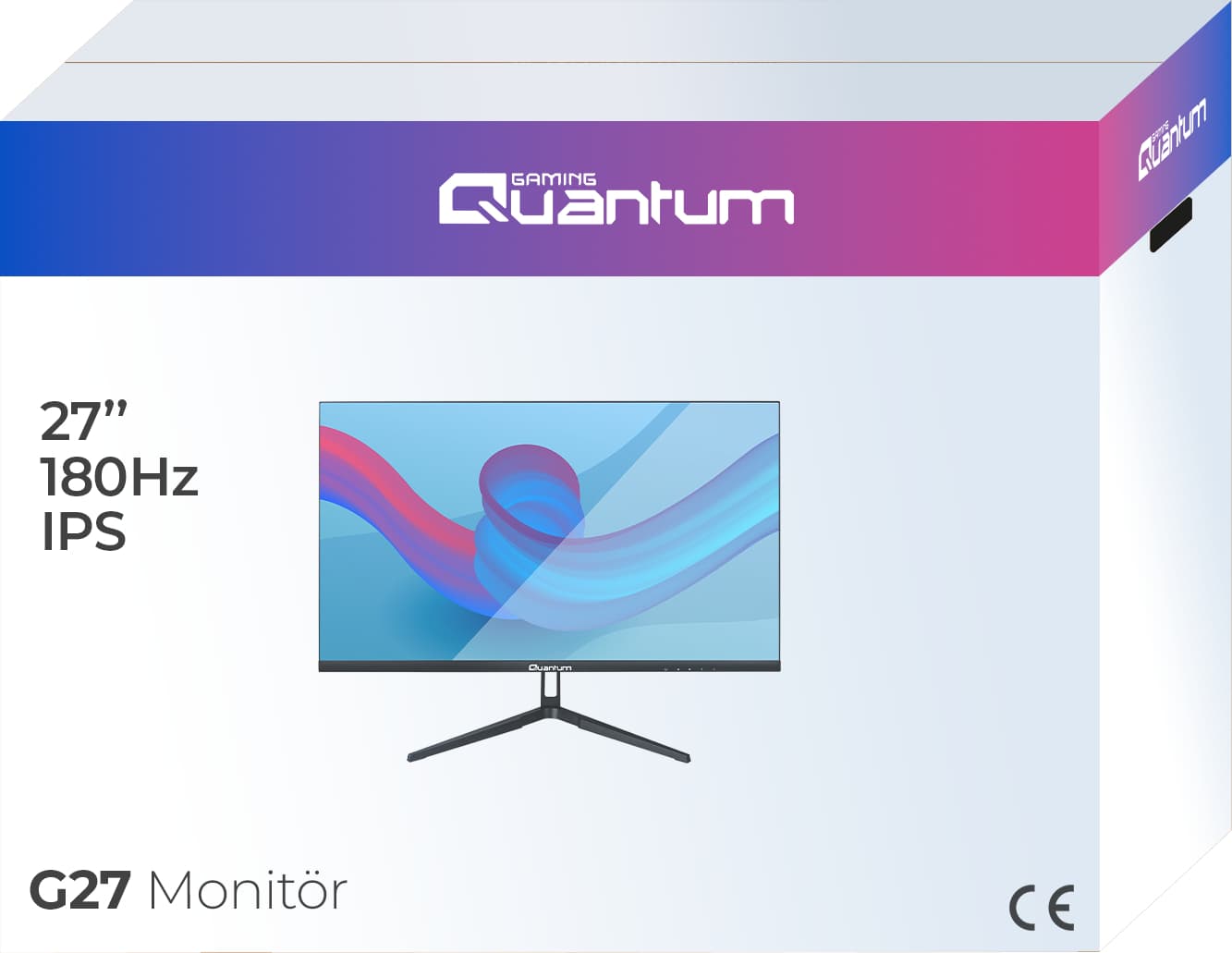 Quantum Gaming Quantum Stardust G27 2K QHD IPS 180Hz HDMI+DP Siyah 27" Flat Gaming Monitör QNMNT10F080921 8