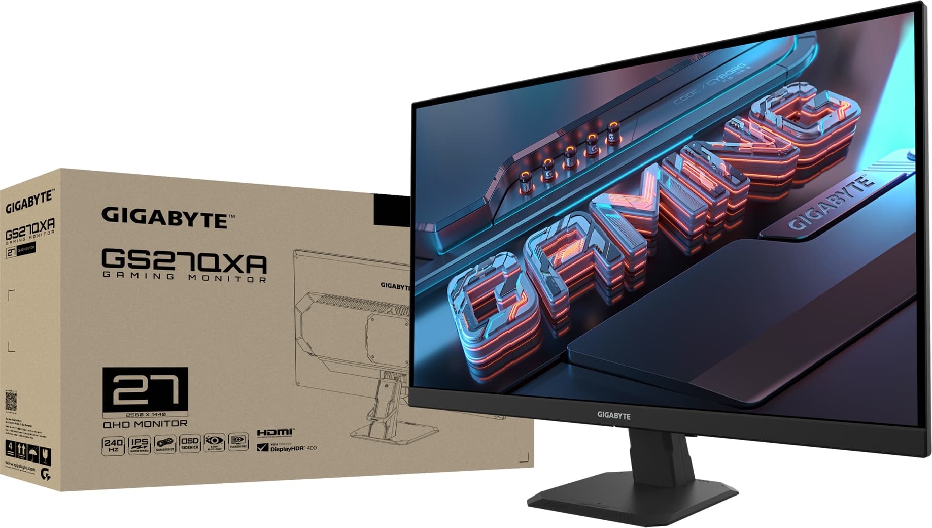 Gigabyte GS27QXA 27" Qhd 240Hz 1ms Freesync Premium Ss IPS Oyuncu Monitörü Hdmı+Dp 7