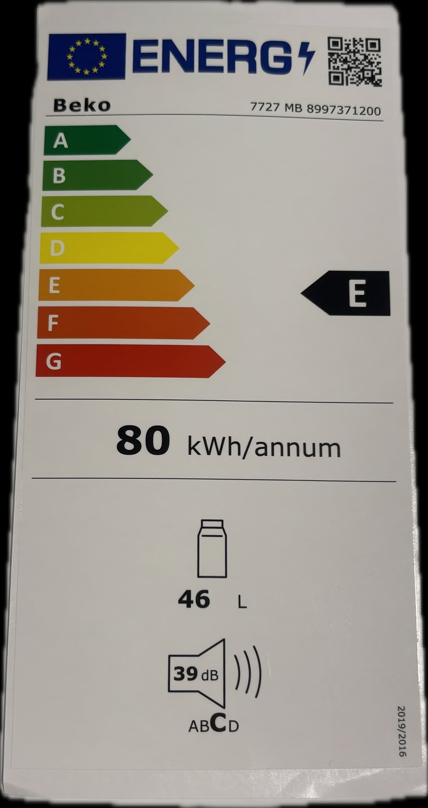 Beko 7727 MB Minibar 3