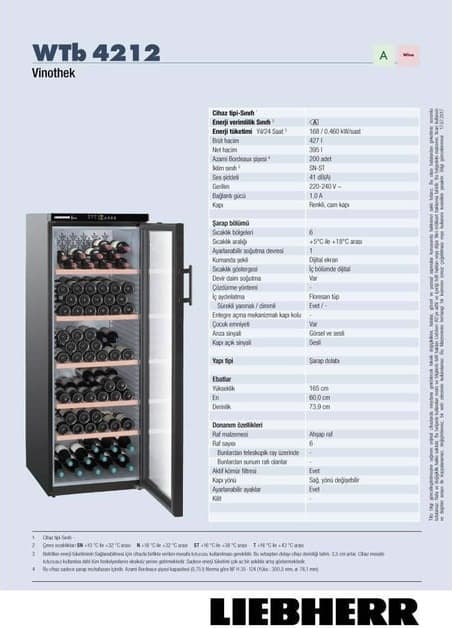 Liebherr WTB 4212 Vinothek Şarap Dolabı 7