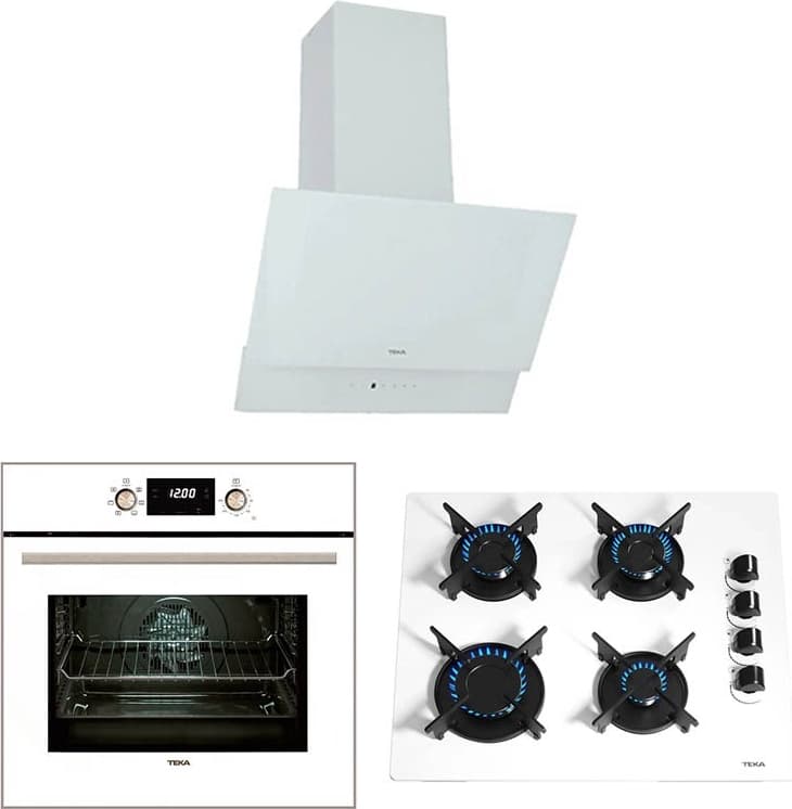 Teka Chef 6 Premium Hak 627 Wh+Gbe 64002 Kbc Wh+Atv 60 Beyaz Ankastre Set 6