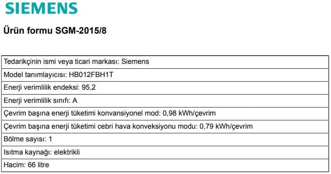 Siemens Gri 3'lü Ankastre Set 181 (HB012FBH1T - EO7C9PO12O - LC64KPJ70T) 5