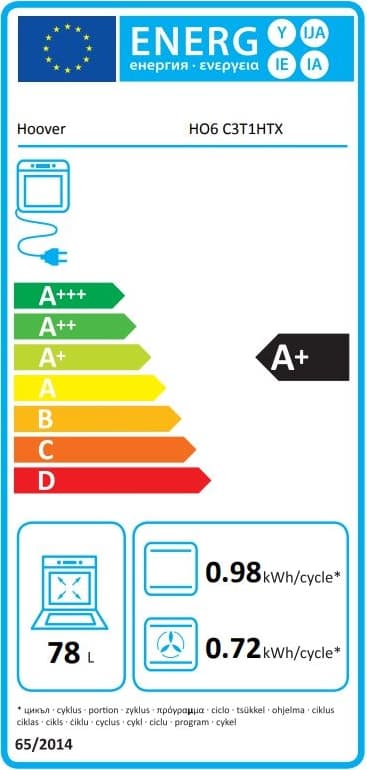 Hoover Ho6 C3T1HTX Ankastre Fırın 5