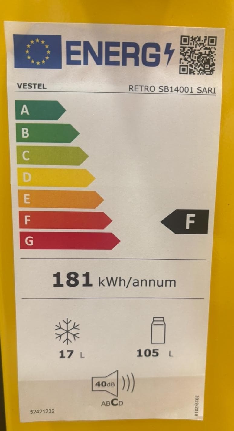 Vestel Retro SB14001 Sarı 4