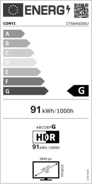 Conti CT58AN200U 58" 4K UHD Frameless Android TV 3