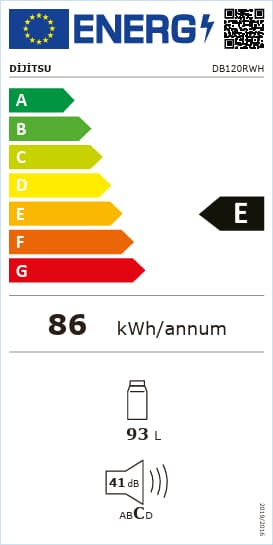 Dijitsu DB120RWH E 93 lt Statik Retro Beyaz Buzdolabı Mekanik Kontrol Paneli ile 8