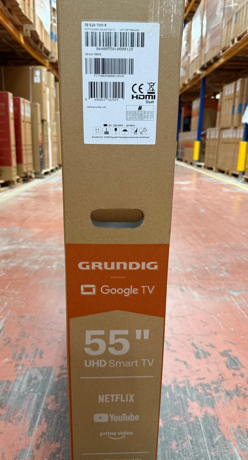 Grundig 55 GJU 7000 B 55" 138 Ekran 4K Ultra HD Google Smart LED TV 7