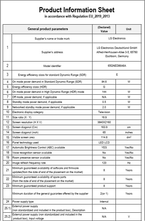 LG 65QNED86A 65'' 165 Ekran Uydu Alıcılı 4K Ultra HD Smart webOS QNED TV 6