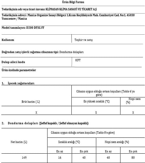 Şenocak D 200 Dfsg Şenocak Düz Sürgü Camlı Sandık Tipi Muhafaza Derin Dondurucu Gıda Içecek Saklama 5