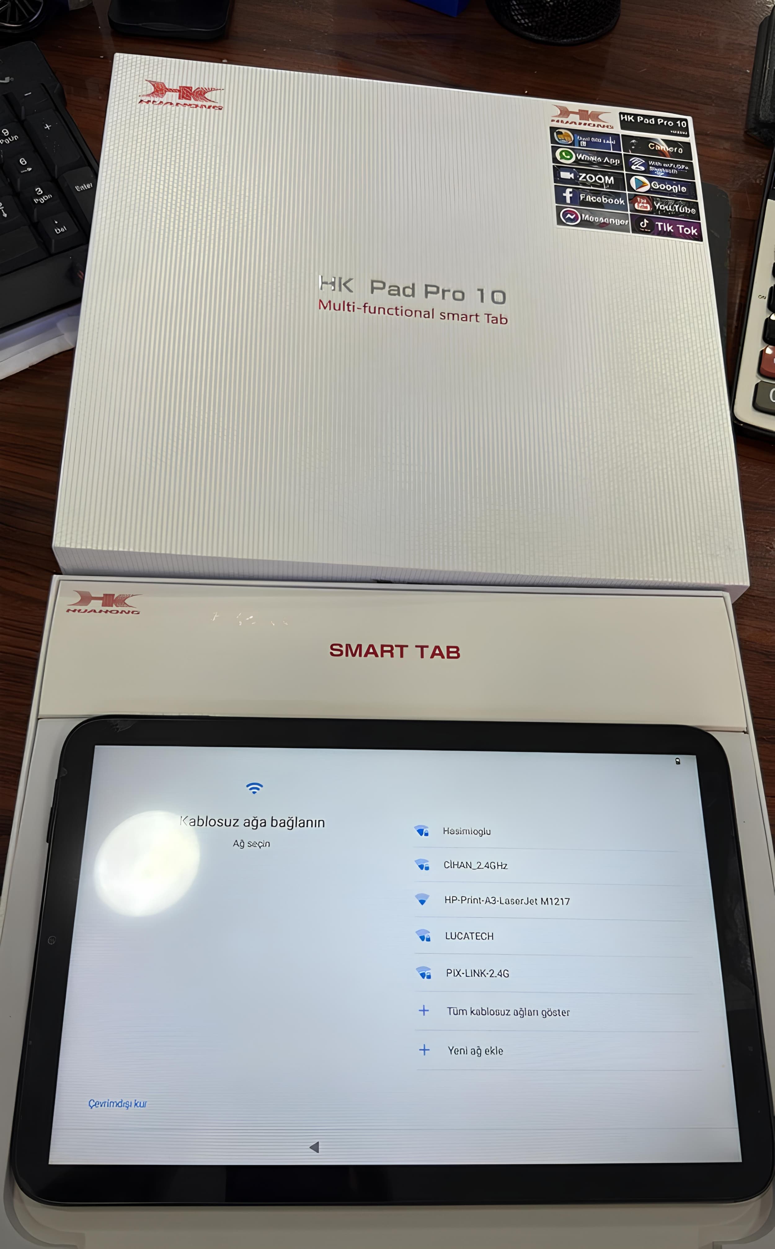 HK Pad Pro 10 Tablet 10.1İnç 4GBRAM 32GB DEPOLAMA 1TB YÜKSELTILEBILIR 5G Android 8000mAh 8