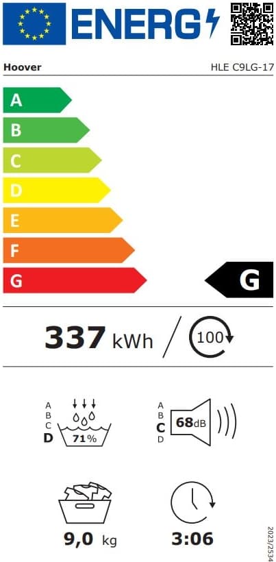 Hoover HLE C9LG-17 9 kg  NFC Bağlantılı Kurutma Makinesi 6