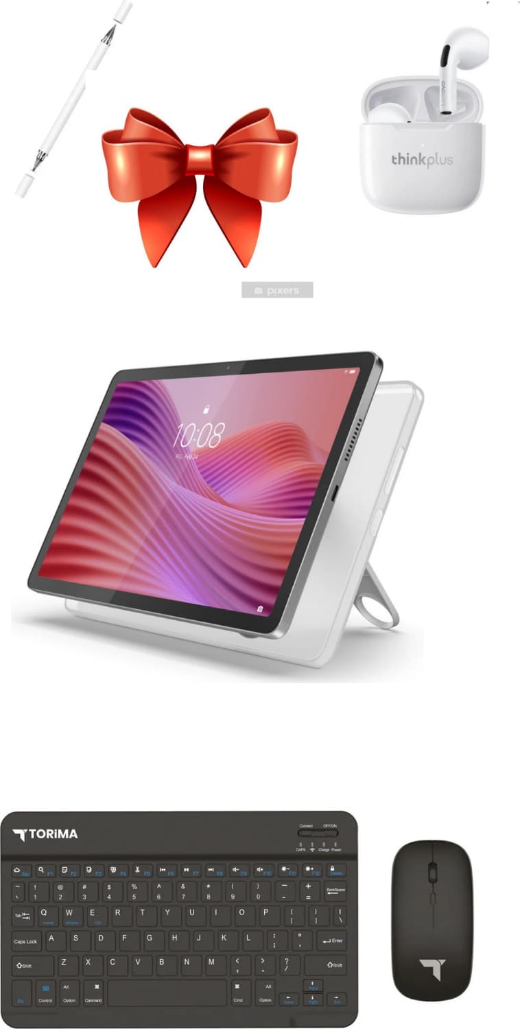 Lenovo M10 4 gb 128 gb 10.1 Tablet+Kılıf+Klavye+Mouse+Kalem+Kulaklık 2