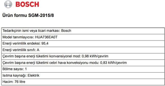 Bosch Siyah 3 Lü Ankastre Set 448 ( HUA736EA0T - POP6C6P30O - DWK67PJ60T ) - Buhar Destekli - Pişirme Matı ile 7