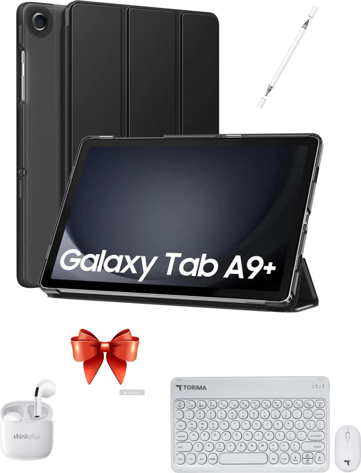 Samsung Glaxy Tab A9+ 8 GB 256 GB Tablet+Kılıf Klavye+Mosue+Kulaklık+Kalem 2