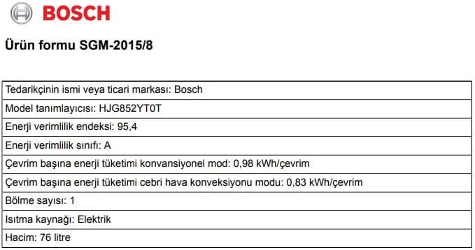 Bosch Siyah 3 Lü Ankastre Set 382 ( HJG852YT0T - POP7C6P30O - DWK66PJ60T ) 67CM Ocak - 3D Fry Hava ile Kızartma - Pişirme Matı ile 7