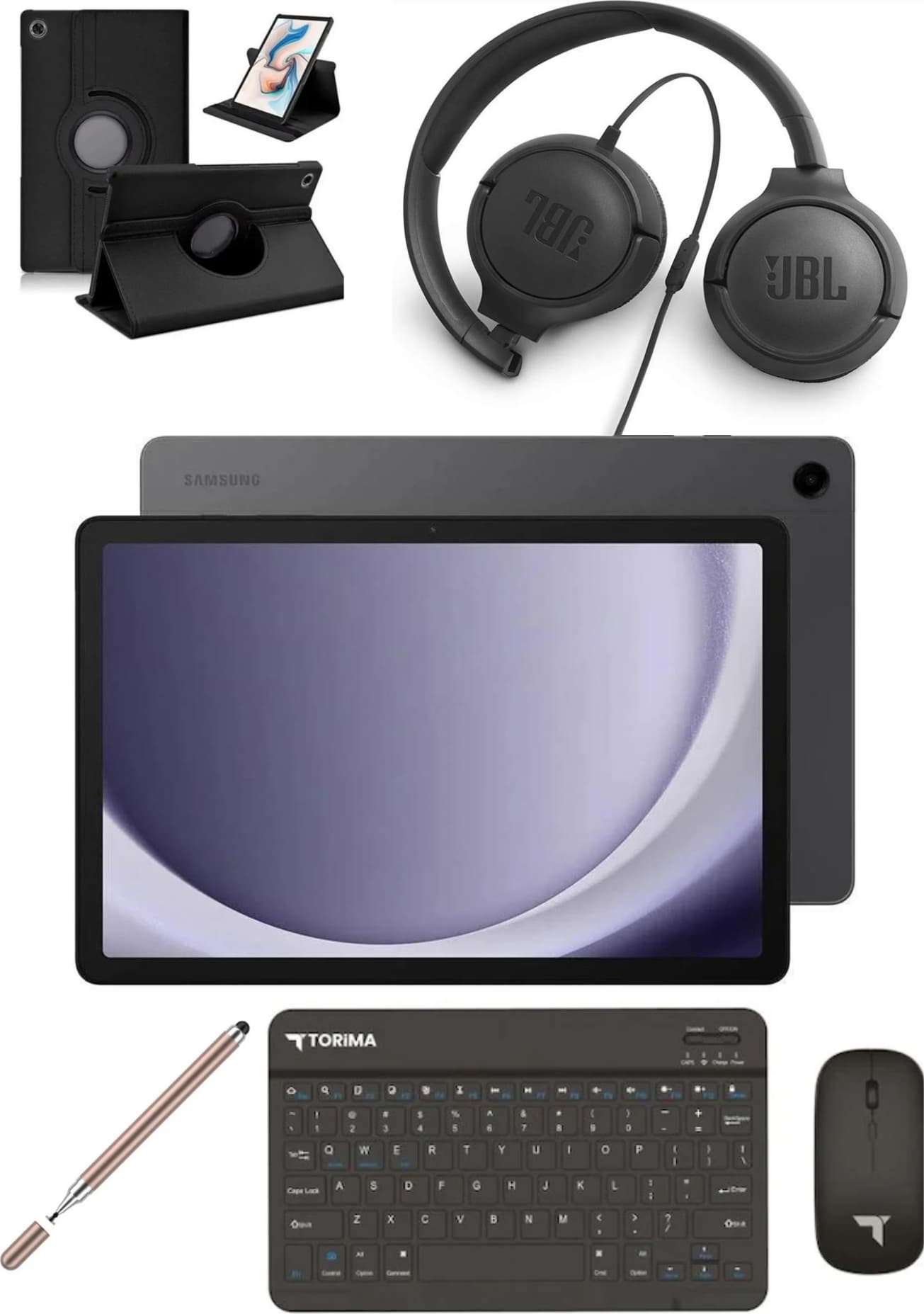 Samsung Galaxy Tab A9 Plus 8 GB Ram 256 GB 11'' Tablet+Kılıf+Kalem+Klavye+Mouse+Kulaklık 6