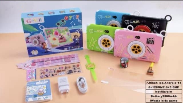 Leerfei Arell Teknoloji 7.0 Inç Ekran Çocuk Android Tableti, Kids Tablet 7