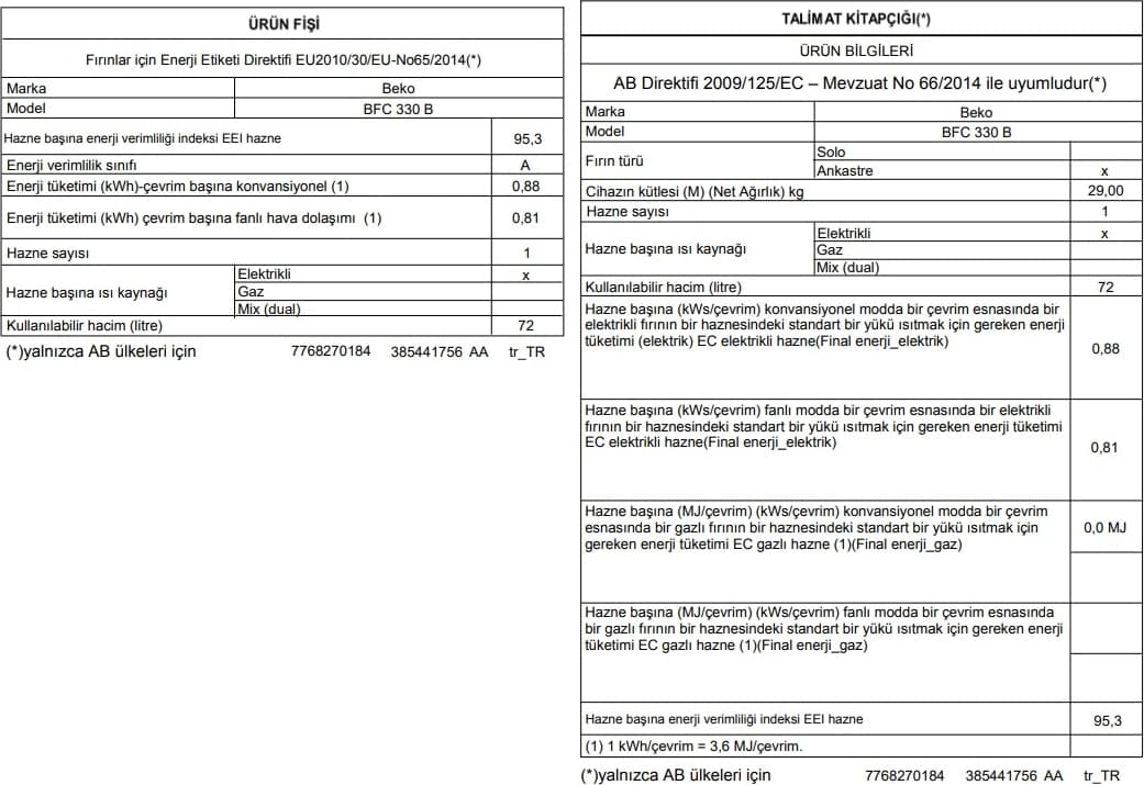 Beko New White Star 3lü Ankastre Set ( Bfc 330 B - Bocd T 6011 Eb - Bde 6050 Hb ) 6