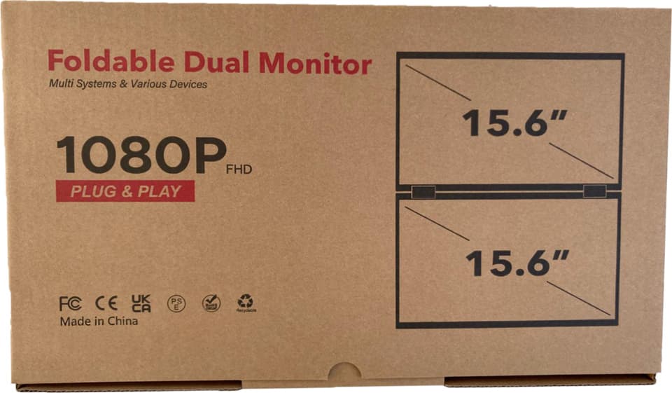 Trimonitör 15.6″ Katlanabilir İkili Monitör 7