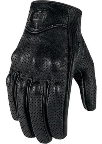 Icon Pursuit Motosiklet Eldiveni Delikli Deri Full Korumalı 8