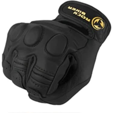 Rock Biker Motosiklet Retro Deri Eldiven Korumalı 4