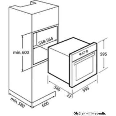 Teka Atv 60 Davlumbaz Tz 6415 Elektrikli Ocak Hak 625 Bk Fırın Ankastre Siyah Set 5
