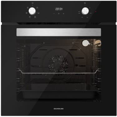 Silverline Siyah Cam Ankastre Set BO6502B02-CS5335B01-3457 Soho 2