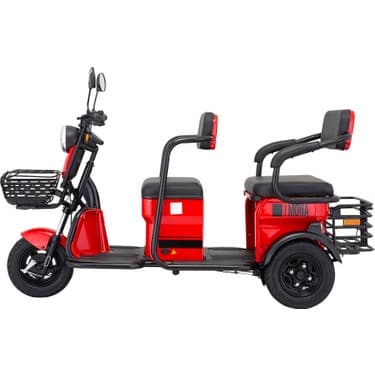 Mondial E-Mon Mona Elektrikli Bisiklet Kırmızı 1500W Motor Gücü 6-8 Saat Şarj Süresiyle 4