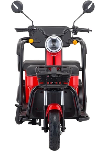 Mondial E-Mon Mona Elektrikli Bisiklet Kırmızı 1500W Motor Gücü 6-8 Saat Şarj Süresiyle