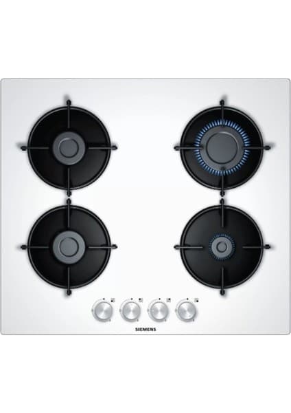 Siemens EN6B2PO10O Doğalgazlı Beyaz Cam Ankastre Ocak