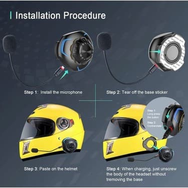 Kumik Kemik İletimli Bluetooth Motosiklet Kulaklık (Mikrofonlu) 2