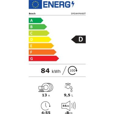 Bosch SMS4HMW60T 6 Programlı Bulaşık Makinesi 5