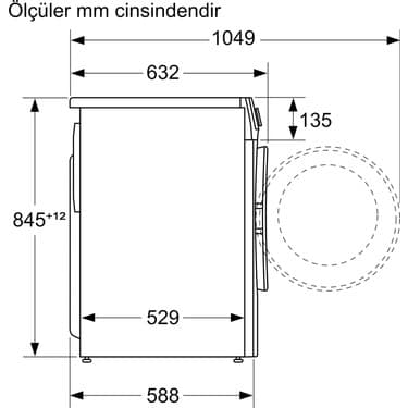 Bosch WGA142X1TR 9 kg 1200 Devir Çamaşır Makinesi 4