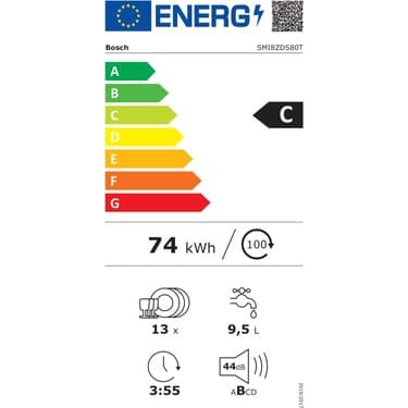Bosch SMI8ZDS80T 8 Programlı Bulaşık Makinesi 5