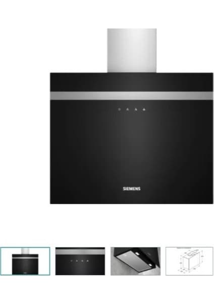 Siemens LC65FCJ60T Siyah Duvar Tipi Davlumbaz