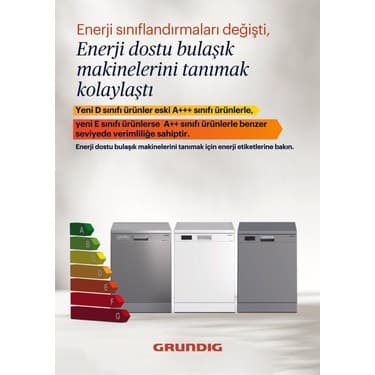 Grundig GDF 5104 13 Kişilik 5 Programlı Bulaşık Makinesi 5