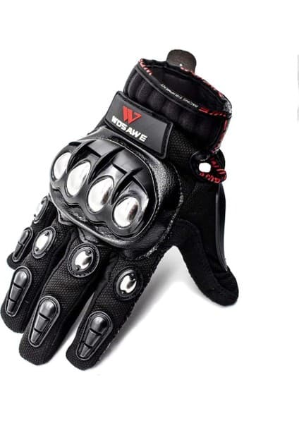Wosawe Tam Parmak Motosiklet Eldivenleri-M (Yurt Dışından) 8