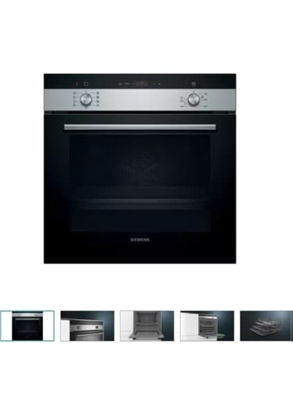 Siemens HI133FES0T Fırın Ankastre Buhar Destekli Siyah