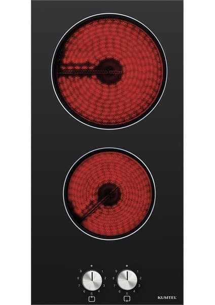 Kumtel Ikili Vitro Seramik Ankastre Elektrikli Domino Ocak