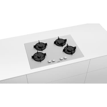Bosch PNP7B2O10O 4 Gözlü Doğalgazlı Beyaz Cam Ankastre Ocak 2