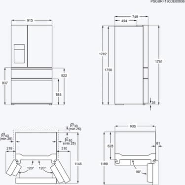 Electrolux LLI9VF54X0 4 Kapılı Gardrop Tipi Buzdolabı 4