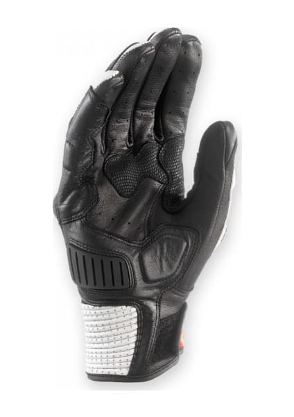 Clover Rsc-3 Siyah/Beyaz Yazlık Kısa Deri Eldiven 4