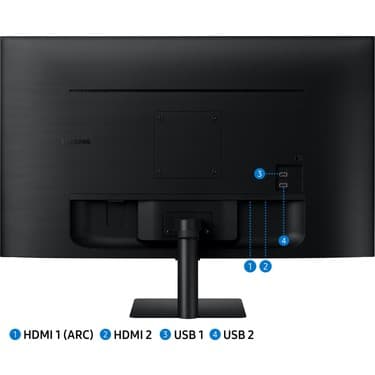 Samsung M5 LS27CM500EUXUF 27" 4ms Full HD LED Monitör Siyah 3