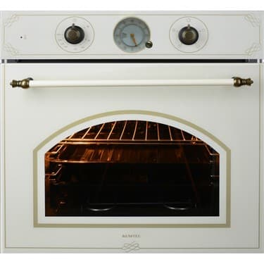 Kumtel Rustik Bej Emaye Ankastre Set ( LX-410BF - B66-SF2(AT)(4PRO) - Dp6-Rbg ) 4