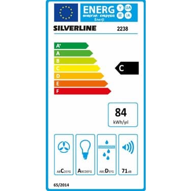 Silverline 2238 Retro Duvar Tipi 60 CM Davlumbaz Siyah 3