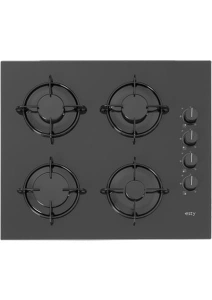 Esty Aco 5335B01 Siyah Cam Ankastre Ocak