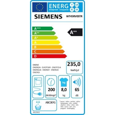 Siemens WQ52G201TR 10 kg Çamaşır Kurutma Makinesi 5