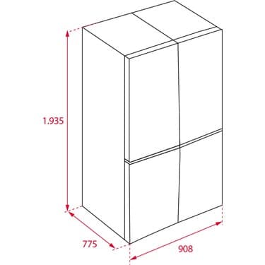 Teka RMF 77920 SS Solo 4 Kapılı NoFrost Buzdolabı 648 lt Inox 91 cm 113430009 6