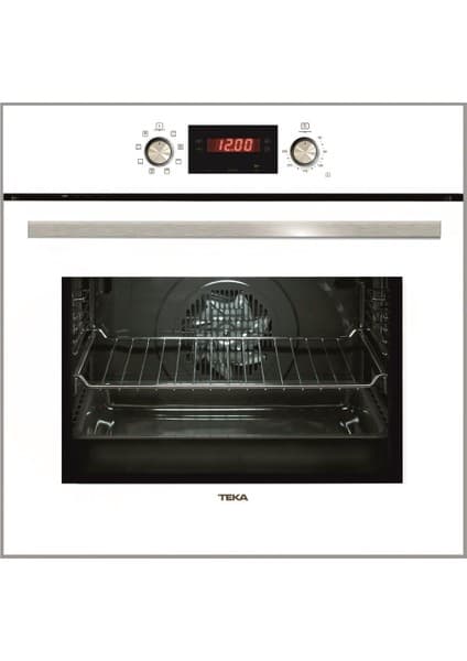Teka - Hak 629 Wh - Ankastre Multifonksiyonel Dijital Ekranlı Fırın - Gömülebilir Düğme/teleskopik Ray - Beyaz Cam - 65 Lt - 111020059 4